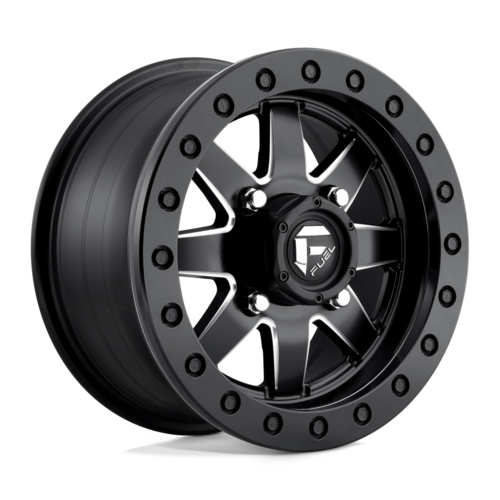 Fuel UTV D938 Maverick HD Matte Black 15x7 Beadlock Wheels with 4x156 Bolt Pattern and +13 Offset