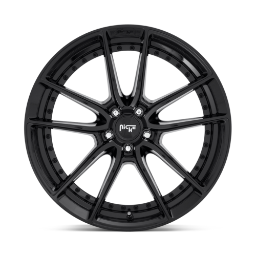 Niche 1PC DFS 18x8 Inch Gloss Black Wheel with 5x120 Bolt Pattern and +40 Offset