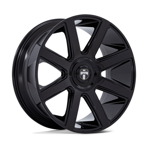 DUB 1PC DC273 PULL 24x10 Black Gloss Finish with 5x115/120 Bolt Pattern and +15 Offset