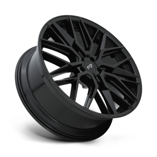 Niche 1PC GAMMA 22x9 Inch Gloss Black Alloy Wheel with 5x114.3 Bolt Pattern and +38 Offset