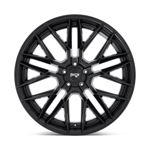 Niche 1PC GAMMA 22x9 Inch Gloss Black Alloy Wheel with 5x114.3 Bolt Pattern and +38 Offset