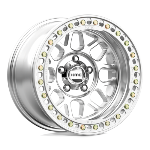 KMC KM235 Grenade Crawl Beadlock Wheel 17x8.5 - 6x139.7 Bolt Pattern, Machined Finish