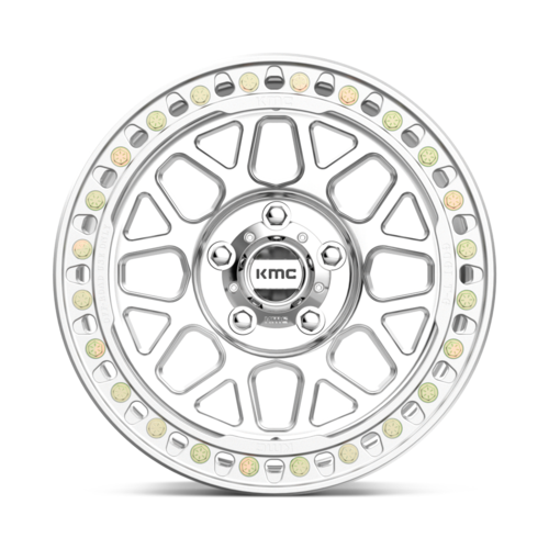KMC KM235 Grenade Crawl Beadlock Wheel 17x8.5 - 6x139.7 Bolt Pattern, Machined Finish