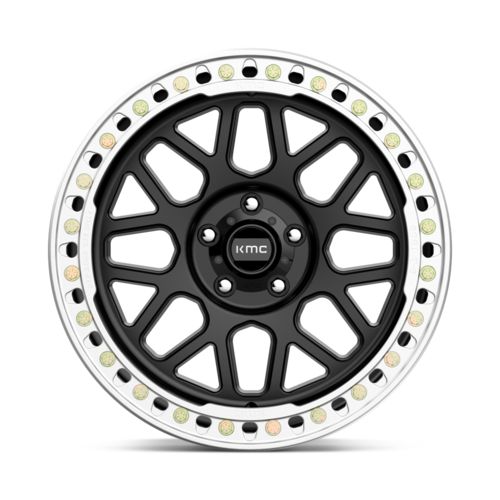 KMC KM235 Grenade Crawl Beadlock Wheel 20x10 Satin Black -48 Offset