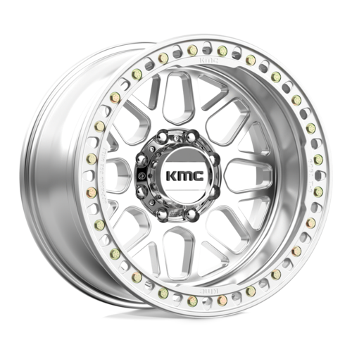KMC KM235 Grenade Crawl Beadlock Wheel - 20x10 - 8x6.5 Bolt Pattern - Machined Finish