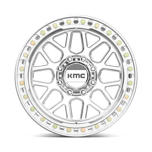 KMC KM235 Grenade Crawl Beadlock Wheel - 20x10 - 8x6.5 Bolt Pattern - Machined Finish