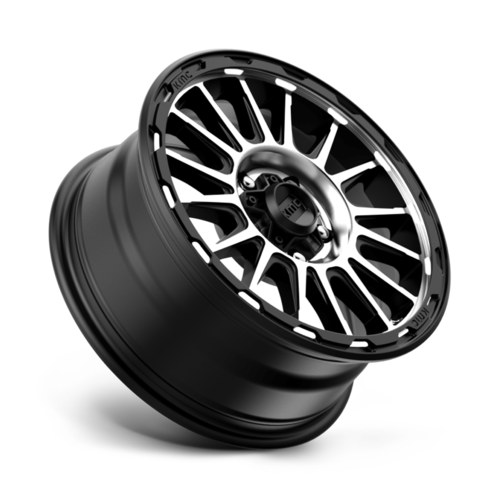 KMC KM542 Impact 17x8 Satin Black Machined Wheel with 5x108 Bolt Pattern and 38mm Offset