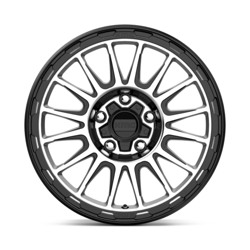 KMC KM542 Impact 17x8 Satin Black Machined Wheel with 5x108 Bolt Pattern and 38mm Offset