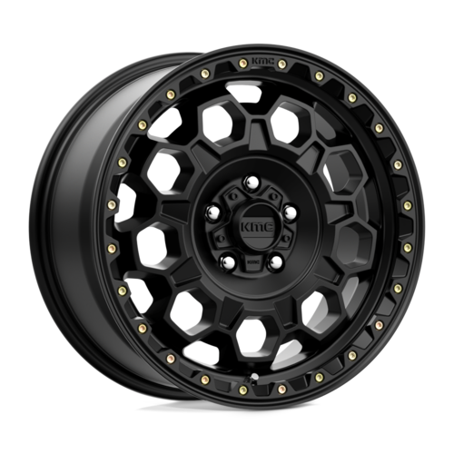 KMC KM545 TREK 17x9 Satin Black Off-Road Wheel with -12mm Offset