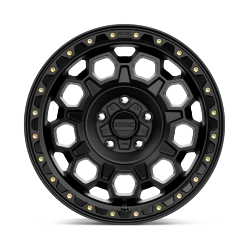 KMC KM545 TREK 17x9 Satin Black Off-Road Wheel with -12mm Offset