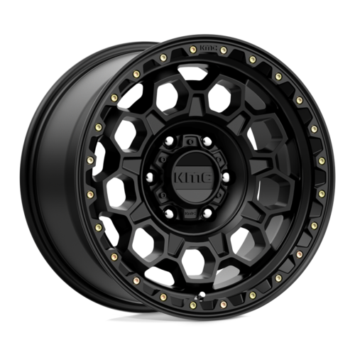 KMC KM545 Trek 17x9 Satin Black Off-Road Wheel with 6x139.7 Bolt Pattern
