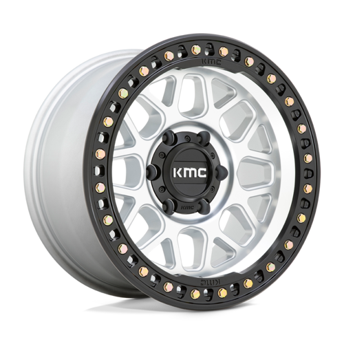 KMC GRS 20x9 Wheel with Satin Black Lip Finish and 6x139.7 Bolt Pattern