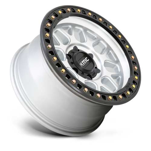 KMC GRS 20x9 Wheel with Satin Black Lip Finish and 6x139.7 Bolt Pattern