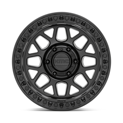 KMC GRS 17x9 Satin Black Alloy Wheel with 5x150 Bolt Pattern and +18 Offset