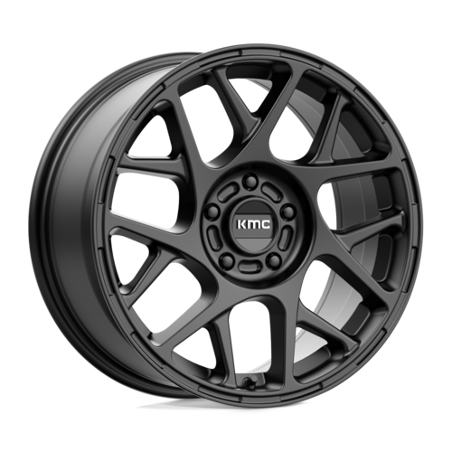 KMC KM708 Bully 17x8 Satin Black Wheel with 5x108 Bolt Pattern and 38mm Offset