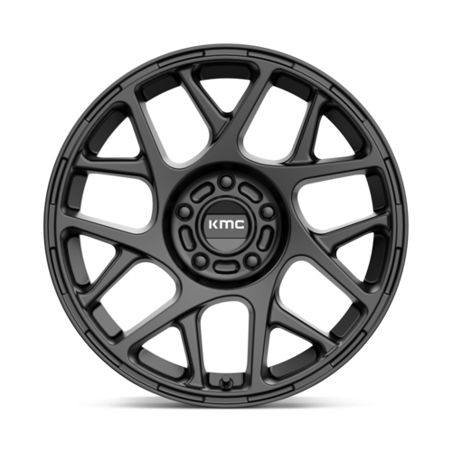 KMC KM708 Bully 17x8 Satin Black Wheel with 5x108 Bolt Pattern and 38mm Offset
