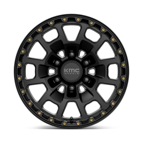 KMC KM718 Summit 17x8.5 Satin Black Alloy Wheel with 6x139.7 Bolt Pattern