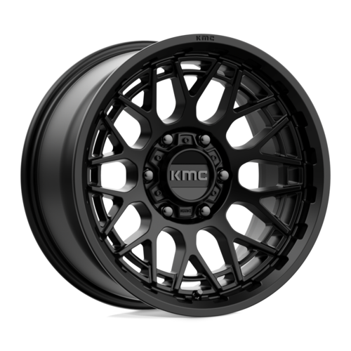 KMC KM722 Technic 17x8.5 Satin Black Off-Road Wheel with 6x139.7 Bolt Pattern