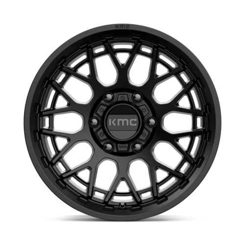 KMC KM722 Technic 17x8.5 Satin Black Off-Road Wheel with 6x139.7 Bolt Pattern