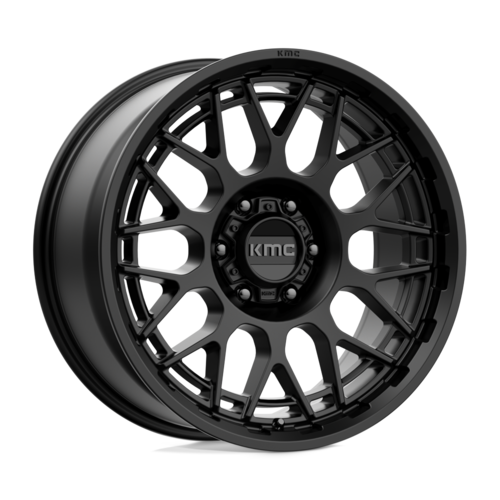 KMC KM722 Technic Satin Black 20-Inch Wheel with 18mm Offset and 6x114.3 Bolt Pattern