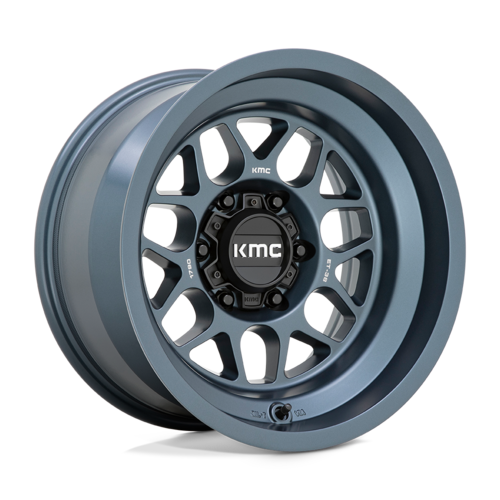 KMC KM725 TERRA 17x9 Metallic Blue Off-Road Wheel with -38 Offset and 6x139.7 Bolt Pattern