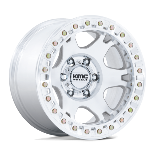 KMC KM238 VI Beadlock 17x9 Inch Wheel with 6x135 Bolt Pattern and Machined Finish