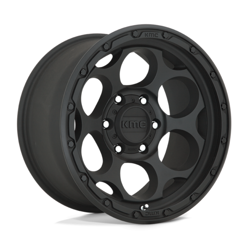 KMC KM541 Dirty Harry 17x8.5 Black Textured Wheel for 5x127 Bolt Pattern