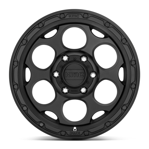 KMC KM541 Dirty Harry 17x8.5 Black Textured Wheel for 5x127 Bolt Pattern
