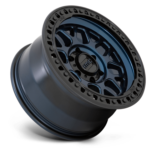 KMC GRS 18x9 Midnight Blue with Gloss Black Lip Alloy Wheel - 5x127 Bolt Pattern, Offset -12