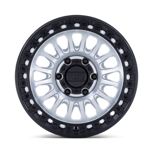 KMC IMS 17x8.5 Matte Black Lip with Machined Finish - 5x127 Bolt Pattern, Offset -10