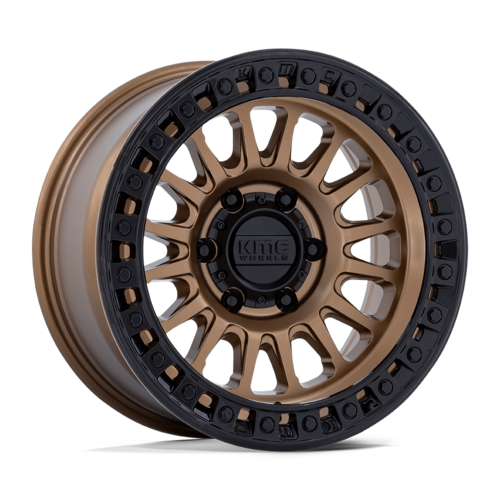 KMC IMS 20x9 Inch Matte Bronze with Gloss Black Lip Wheel - 8x165.1 Bolt Pattern