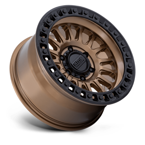 KMC IMS 20x9 Inch Matte Bronze with Gloss Black Lip Wheel - 8x165.1 Bolt Pattern