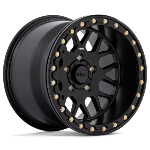 KMC Powersports KS235 Grenade UTV Beadlock Wheel 14x10 Satin Black 4x156 Bolt Pattern