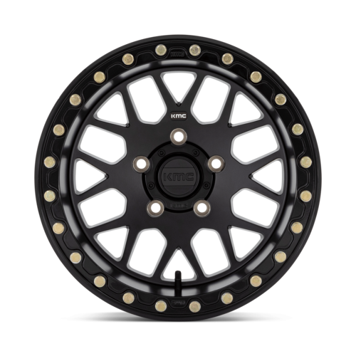 KMC Powersports KS235 Grenade UTV Beadlock Wheel 14x10 Satin Black 4x156 Bolt Pattern