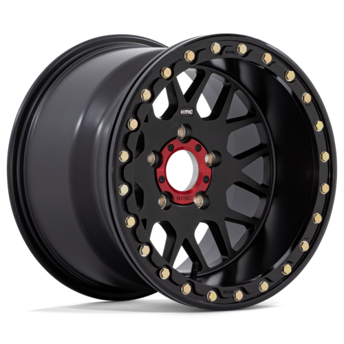 KMC Powersports KS235 Grenade UTV Beadlock Wheel 14x10 Satin Black 4x156 Bolt Pattern