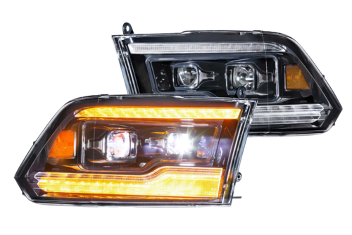 Morimoto MM XB Headlights for Dodge Ram (2009-2018) Amber DRL - Part Number LF520-A-ASM