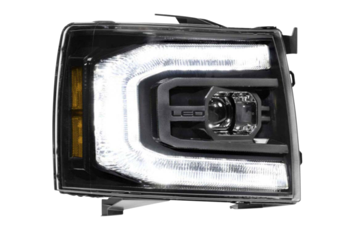 Morimoto MM XB Headlights for Silverado (07-13, Gen II) - Silver Finish - Part LF540.2-ASM