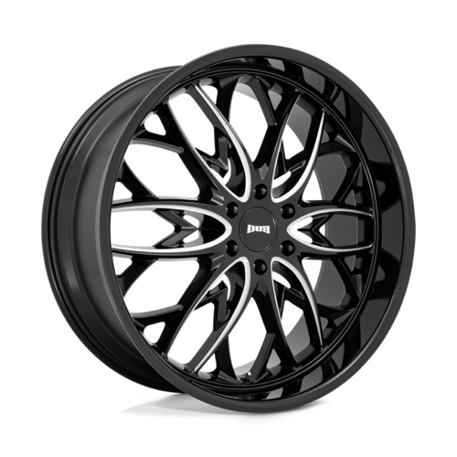 DUB 1PC OG 24x10 Inch Gloss Black Milled Off-Road Wheel with 6x139.7 Bolt Pattern and +25 Offset