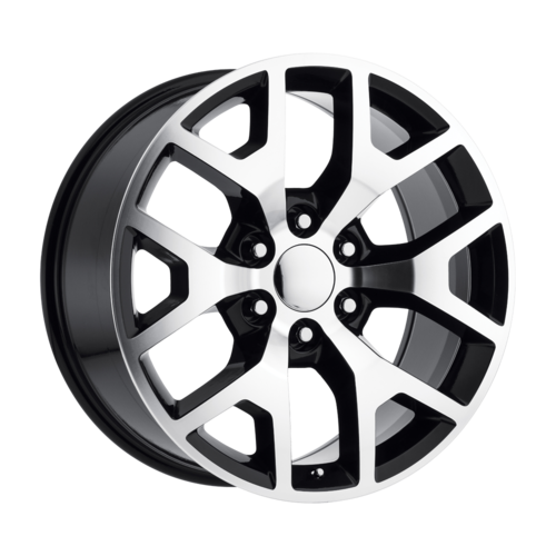 Performance Replicas PR169BM 20x9 Gloss Black Machined Spokes Wheel with 6x139.7 Bolt Pattern