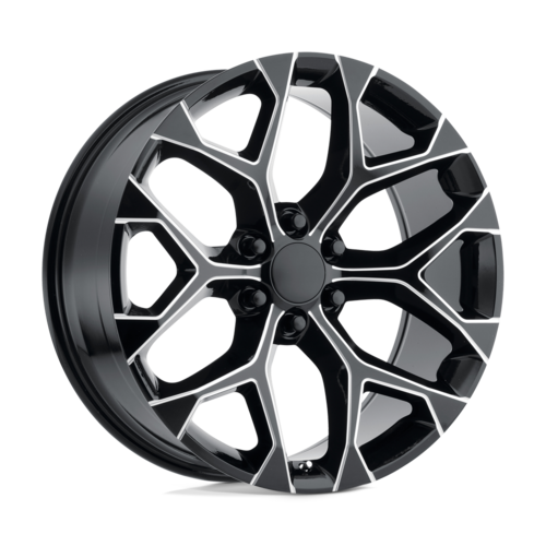 Performance Replicas PR176M 24x10 Inch Gloss Black Milled Wheel with 6x139.7 Bolt Pattern