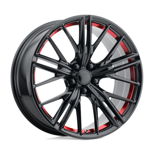 Performance Replicas PR194RS 20x9 Gloss Black Red Machined Alloy Wheel with 5x120 Bolt Pattern