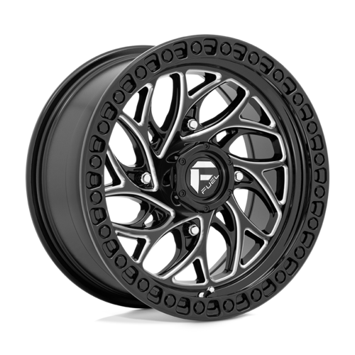 Fuel UTV D741 Runner UTV 24x7 4x156 Gloss Black Milled Wheel