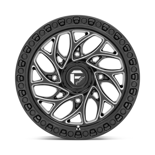Fuel UTV D741 Runner UTV 15x7 inch Gloss Black Milled Wheel with 4x156 Bolt Pattern and 132mm Center Bore