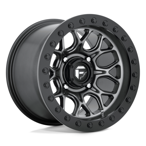 Fuel UTV D919 Tech Beadlock Wheel - 15x10 Inch, 4x137 Bolt Pattern, Matte Gun Metal Black Finish