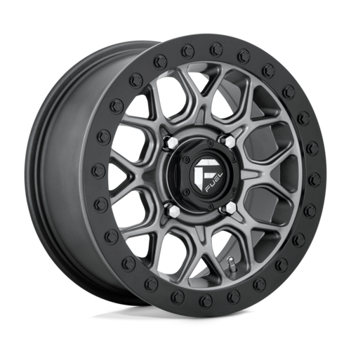 Fuel UTV D919 Tech Beadlock Wheel - 15x7 Inches, 4x137 Bolt Pattern, Matte Gun Metal Black Finish