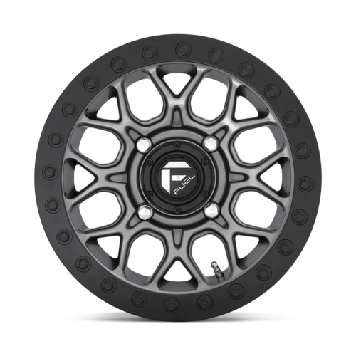 Fuel UTV D919 Tech Beadlock Wheel - 15x7 Inches, 4x137 Bolt Pattern, Matte Gun Metal Black Finish