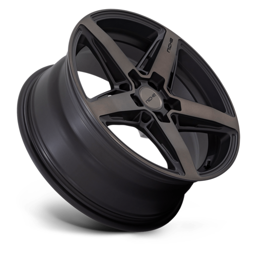 Niche 1PC M271 Teramo 18x8 Matte Black Wheel with Double Dark Tint Face and 5x120 Bolt Pattern +40 Offset