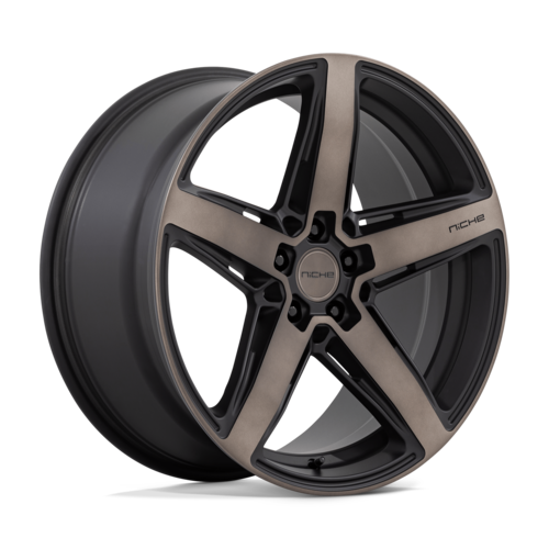 Niche 1PC Teramo 20x9 Matte Black Wheel with Double Dark Tint Face - Offset +42, 5x114.3 Bolt Pattern