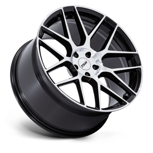 TSW LASARTHE 20x10.5 Inch Gloss Black Machined Wheel with 5x114.3 Bolt Pattern and +38 Offset