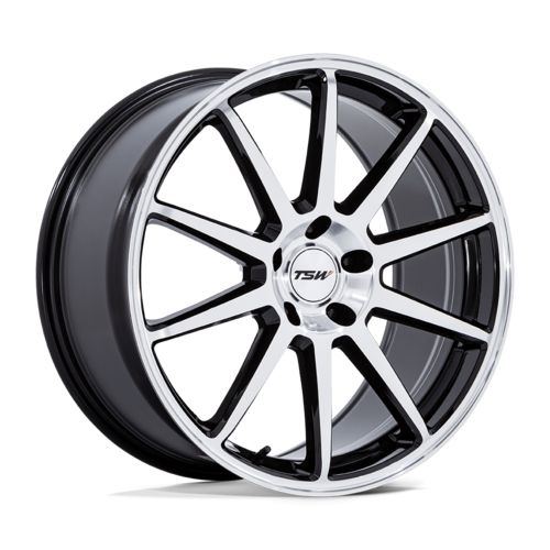 TSW Canard 20x10.5 Inch Gloss Black Machined Face Alloy Wheel with 5x112 Bolt Pattern and +30 Offset